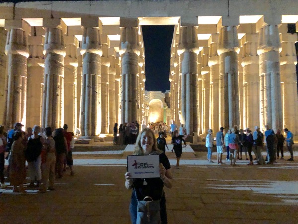 luxor temple by night